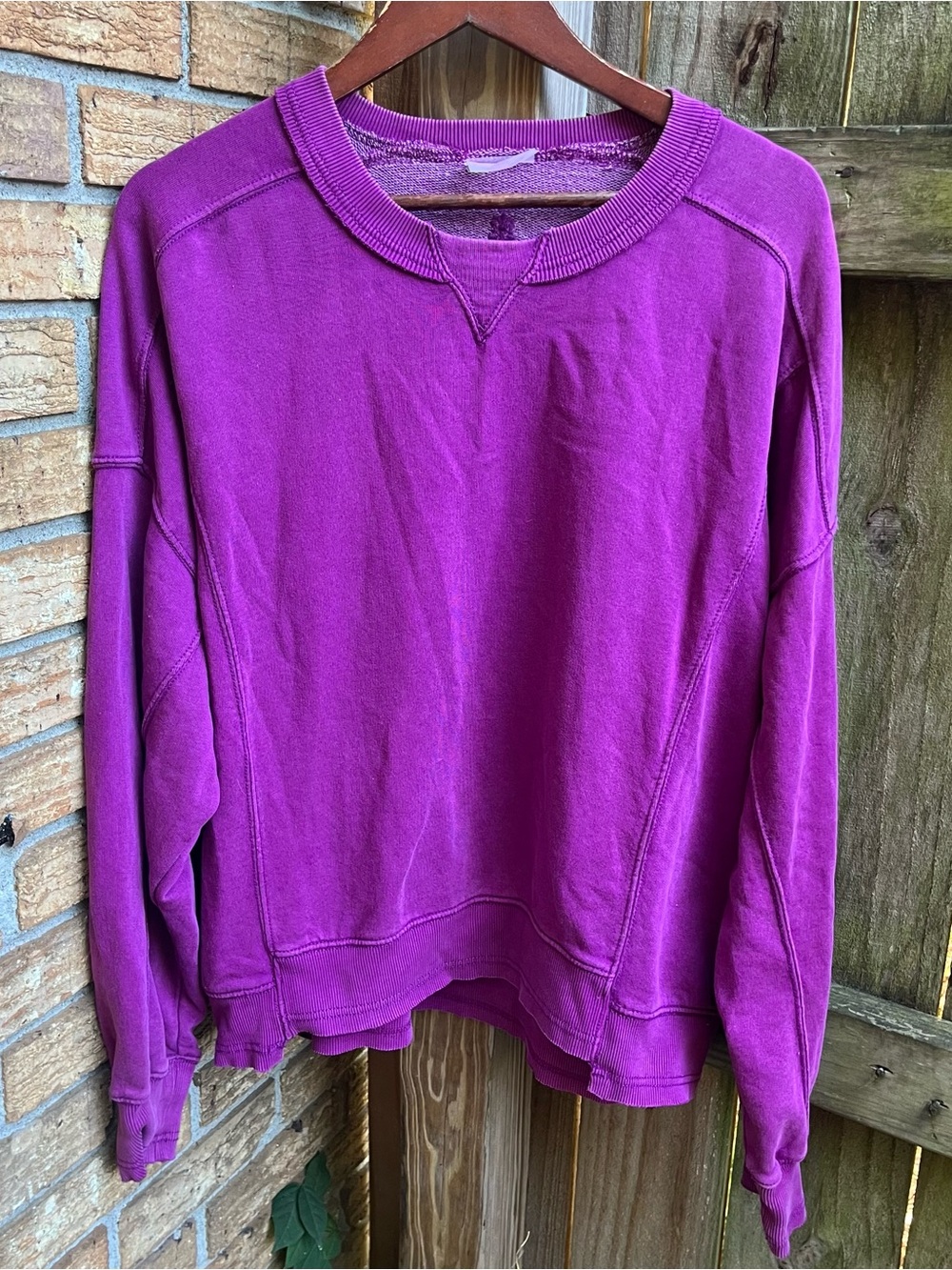 FP Movement by Free People X Hatch Crewneck Sweatshirt in Bright Purple